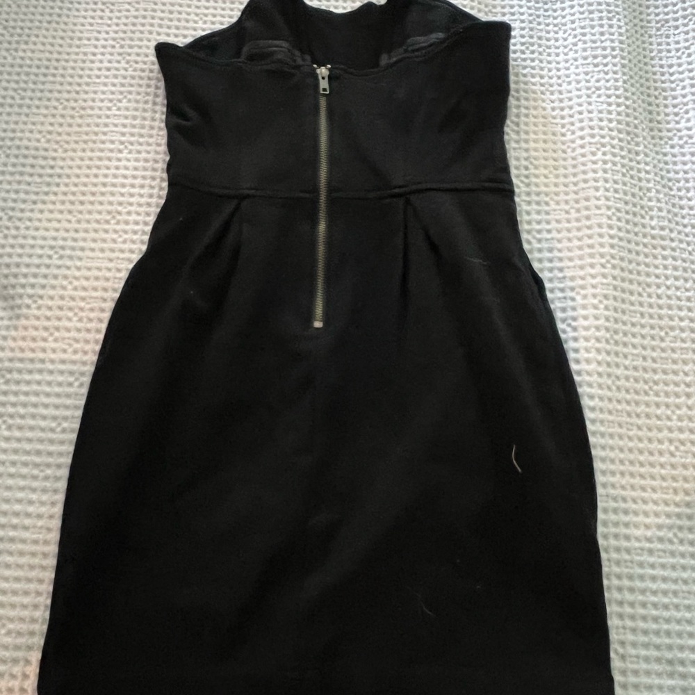 Black strapless mini dress - Picture 3 of 3